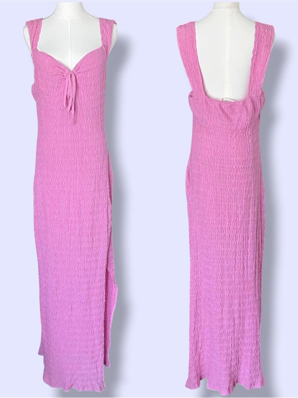Free People Beach Eleni Bodycon Maxi Dress in pink 💕 NWT